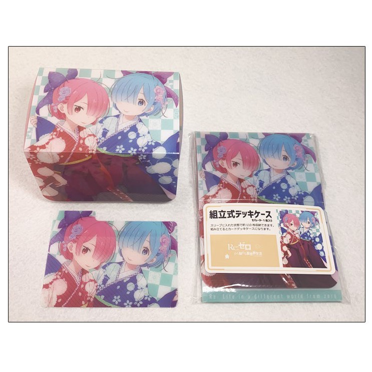 Hộp xếp dùng để đựng card game gần 200 lá - Deckbox Anime siêu đẹp - Rem Ram Re:Zero