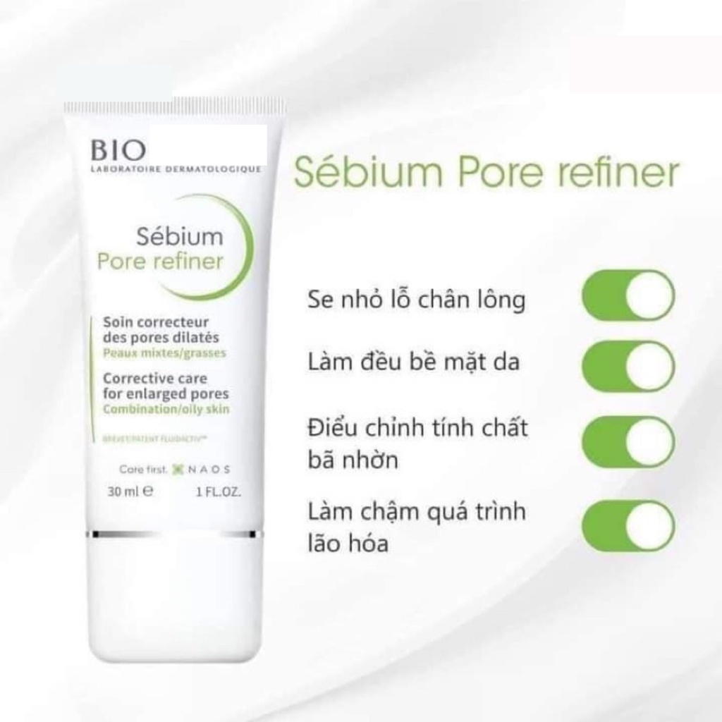 Kem Dưỡng Ẩm Thu Nhỏ Lỗ Chân Lông Kiềm Dầu Giảm Mụn  Bio Pore Pháp 30ML