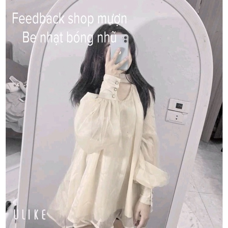 đọcmô tả)Áo voan tơ bồng ulzzang bánh bèo tiểu thư đính ngọc tay phồng nơ mặc được 2 kiểu - Áo dấu quần voan kiếng 2 lớp | BigBuy360 - bigbuy360.vn