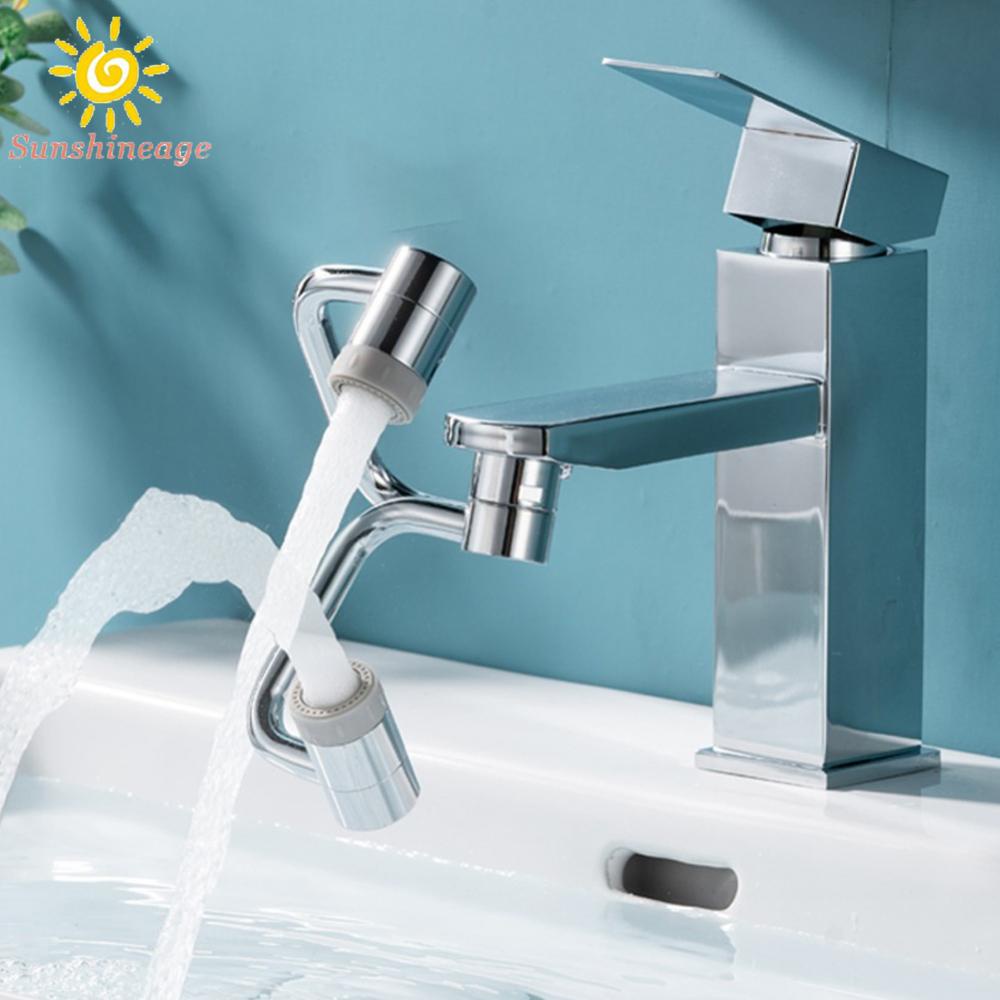 Swivel Faucet Robotic Arm Splash Filter Swivel Universal 1080° Washbasin