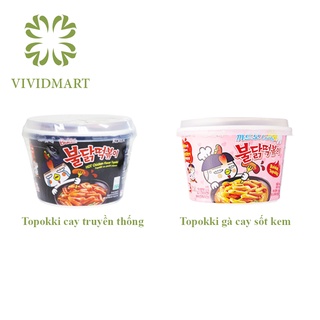  BÁNH GẠO TOKBOKKI SAMYANG TÔ: TOPOKI VỊ CAY 185g, TOPPOKI VỊ GÀ CAY SỐT KEM CARBONARA 179g - SAMYANG
