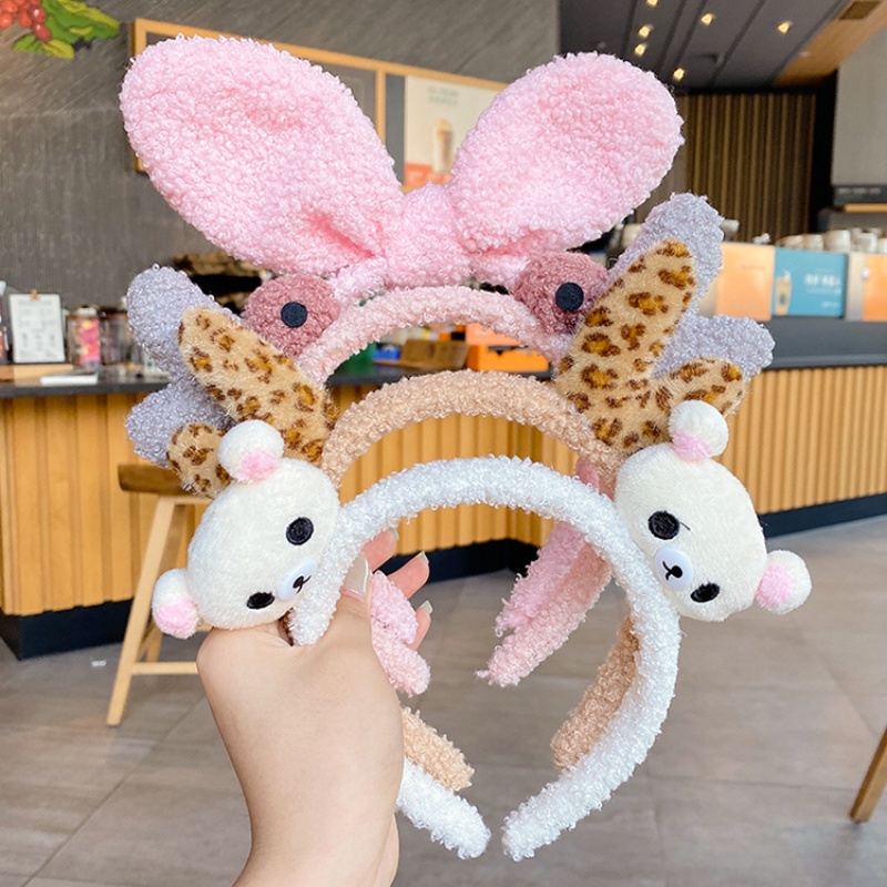 Băng đô rửa mặt hình động vật dễ thương phong cách Hàn Quốc