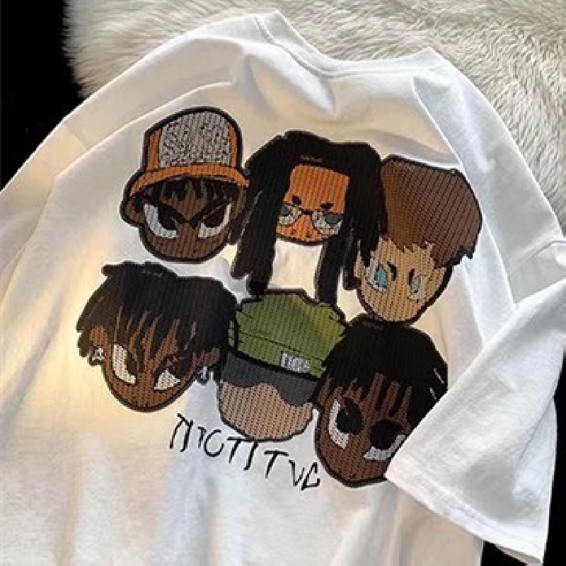 Áo Thun Tay Ngắn Cổ Tròn In Chữ M-8XL Thời Trang Mùa Hè Cho Nam