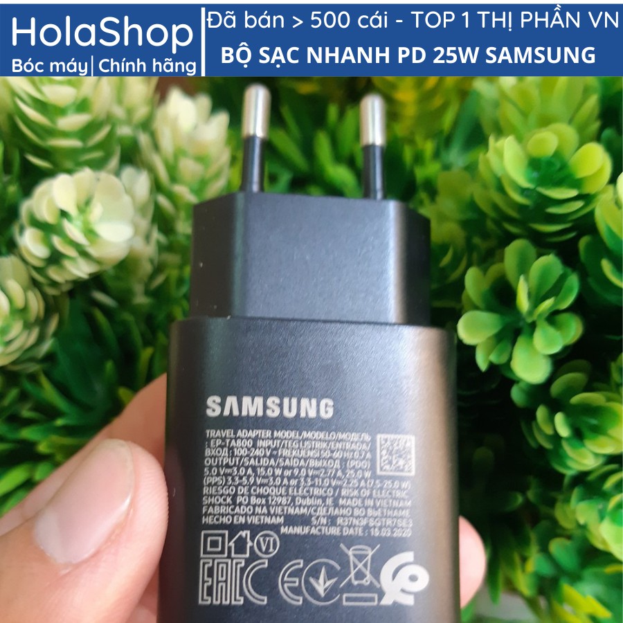 Bộ sạc nhanh PD 25w Samsung chính hãng Note 10, Note 20, A71, A70, A80, A90, S20, S20+, S20 Ultra, Note 10/10+