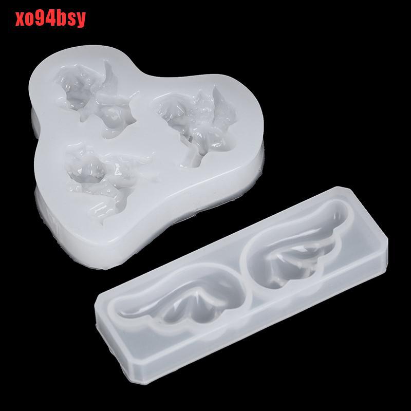 Khuôn Silicone Làm Trang Sức Hình Thiên Thần Xinh Xắn 94bsy