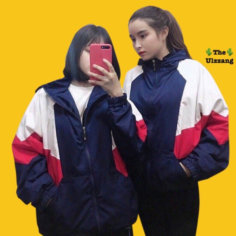 🌵 𝐓𝐡𝐞𝐔𝐥𝐳𝐳𝐚𝐧𝐠 🌵 CM Áo Khoác Dù Phối Thân 3 Màu (Kèm Video, Hình Chụp Thật)