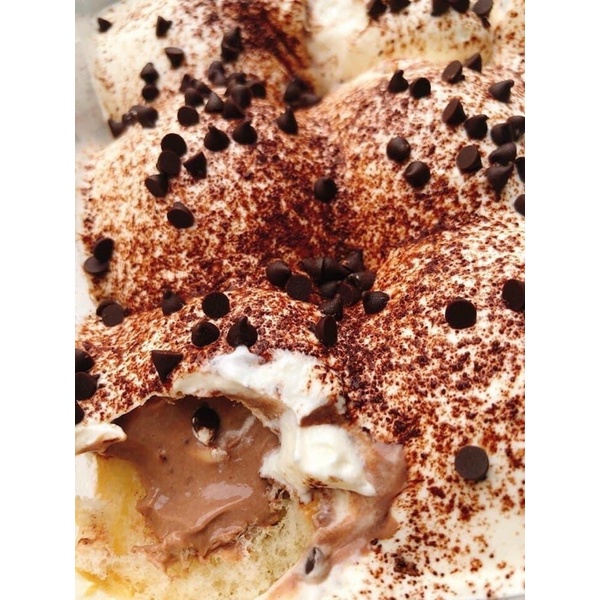 Bánh mì dẻo kem milo chíp