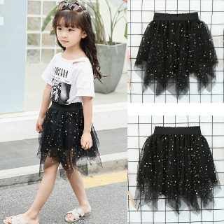 Chenxi Bé Gái Váy Ngắn Nửa Váy Mùa Hè Gạc Váy Phong Cách Phương Tây Nhảy Váy Lưới Cotton Nguyên Chất Lót