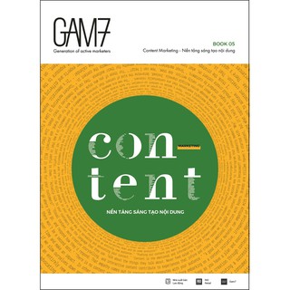 Sách - GAM7 BOOK NO.5 CONTENT - NỀN TẢNG SÁNG TẠO NỘI DUNG