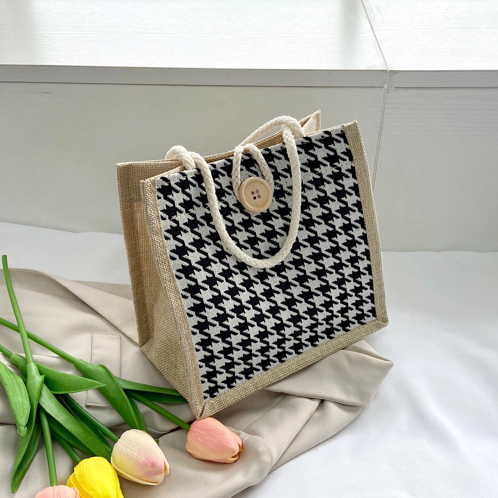 Túi tote nữ đi chơi vải canvas phong cách Hàn Quốc IG204