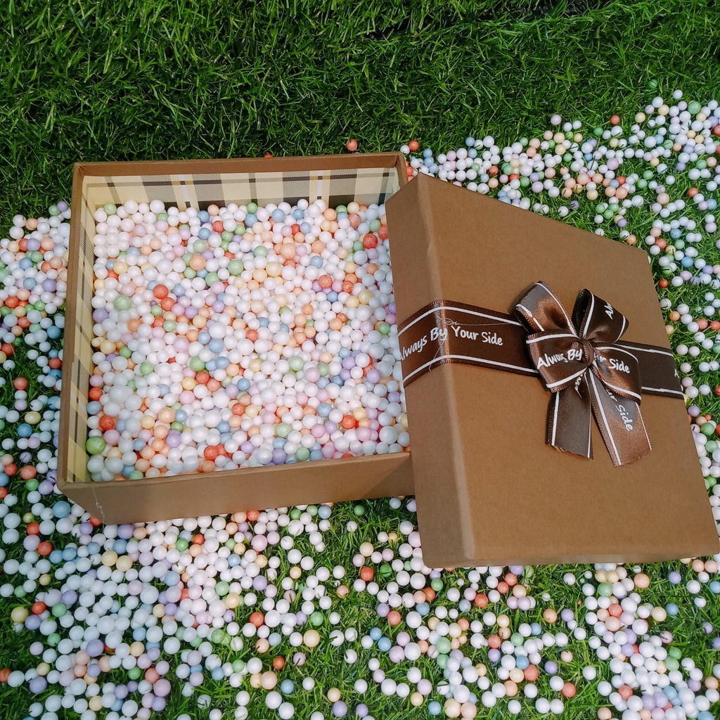 (15x15x7.5cm) Hộp quà sinh nhật, Hộp Quà Tặng Valentin cao cấp màu NÂU TÂY làm quà tặng bạn trai bạn gái người yêu