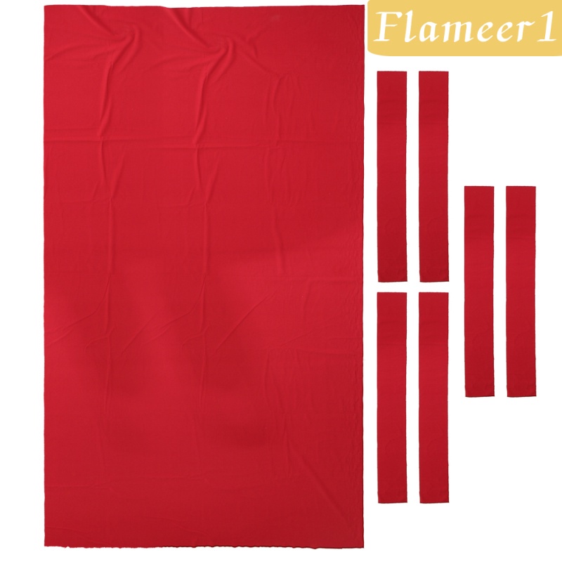 [Flameameer1] Khăn Trải Bàn Chơi Bida Vải Nỉ Cao Cấp Màu Đỏ 9ft