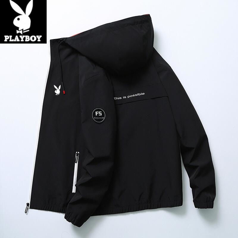 Áo Khoác Hoodie Playboy Dáng Rộng Phong Cách Hàn Quốc Trẻ Trung Cho Nam