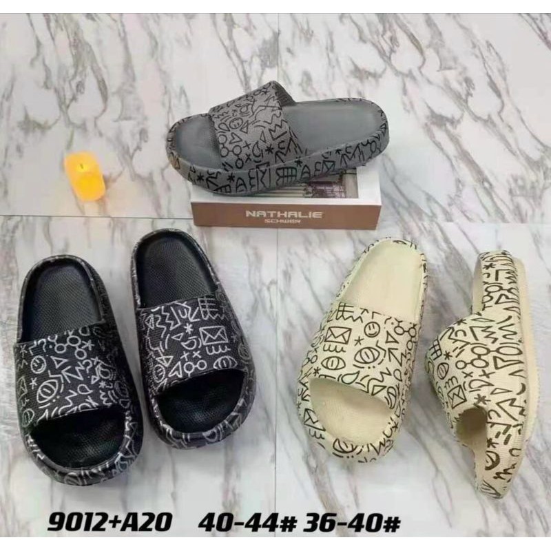 [LOẠI 1 - ĐẾ DÀY] Dép đôi nam nữ Unisex YzSS6 đế bằng đi mưa rửa nước hot trend 2020 mẫu mới giá rẻ cao su hef đi biển