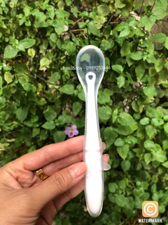 Thìa ăn dặm silicone cán dài Bibo