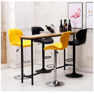 Ghế Eames bọc da tam giác chân bar