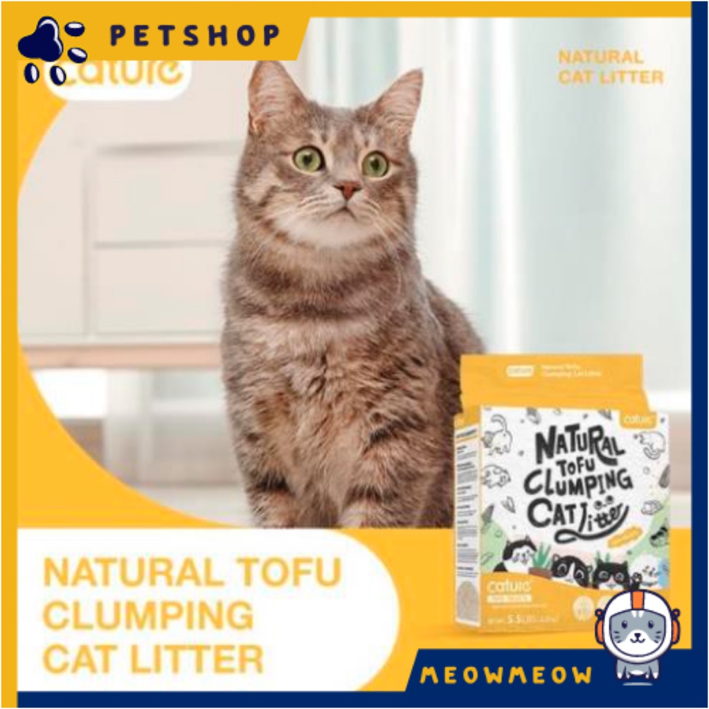 Cát đậu nành cho mèo Cature Natural | Túi 5.5L ~ 2.5KG | Cát vệ sinh cho mèo Cature thành phần hữu cơ an toàn.