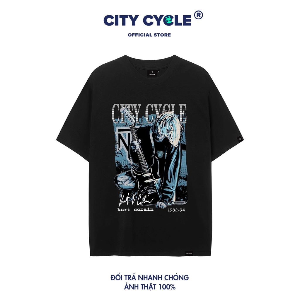 Áo thun local brand Kurt Cobain City Cycle phông tay lỡ unisex form rộng cotton in hình