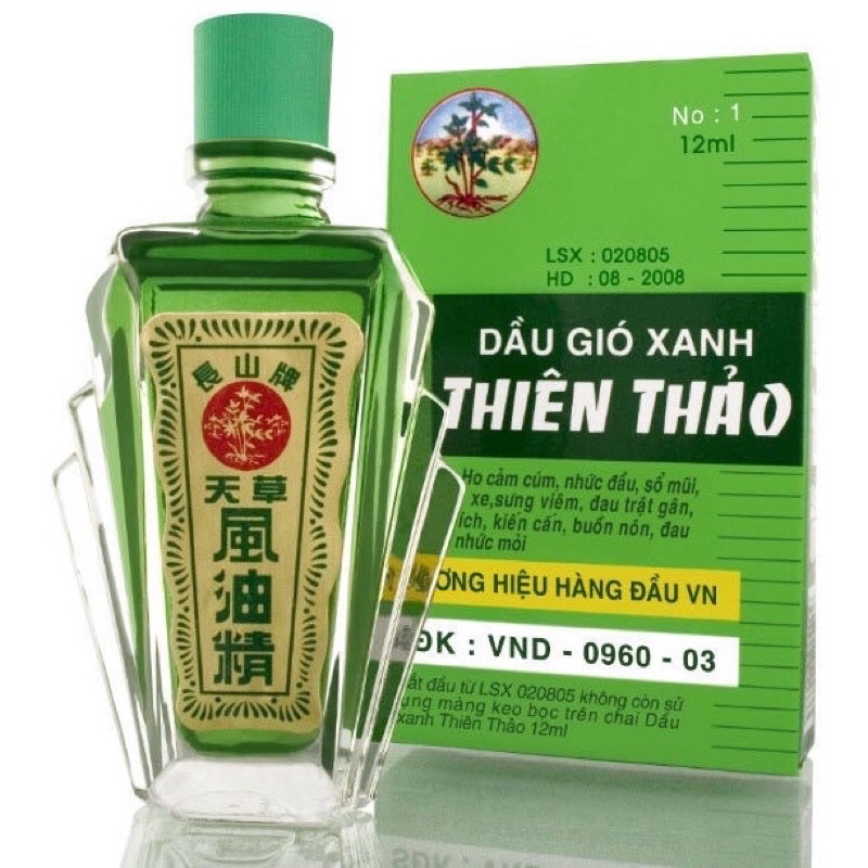 Combo 5 hộp dầu Thiên Thảo (mỗi hộp 12 chai 12ml)