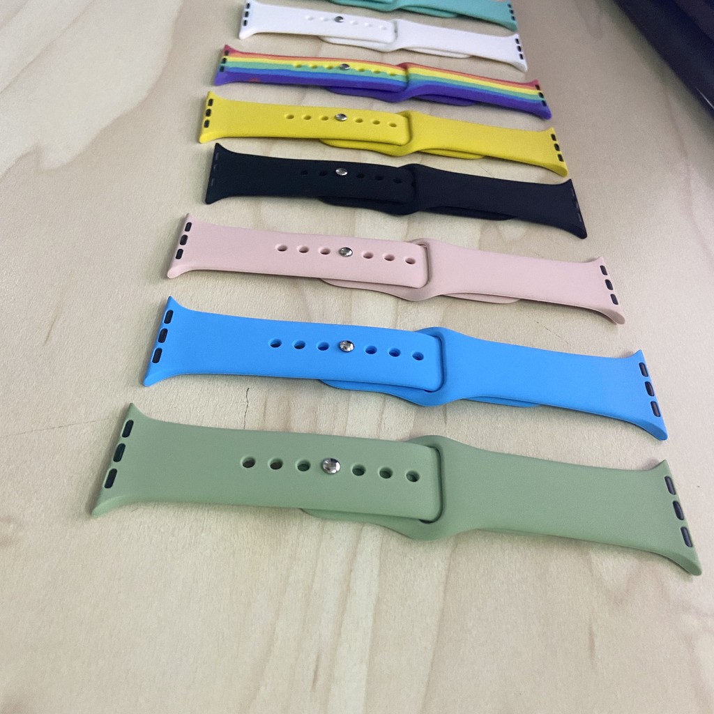 Dây Đeo Apple Watch Sport Band Silicon ( Cao Cấp ) 38mm, 40mm, 42mm và 44mm - Min STORE