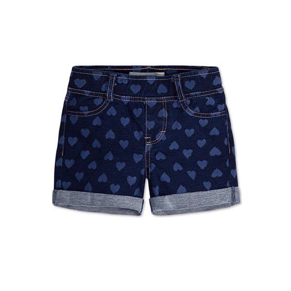 Quần short jean thun Levi's họa tiết tim