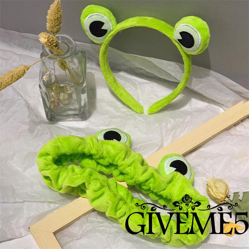 Băng đô cài tóc hình chú ếch sáng tạo cho spa/yoga