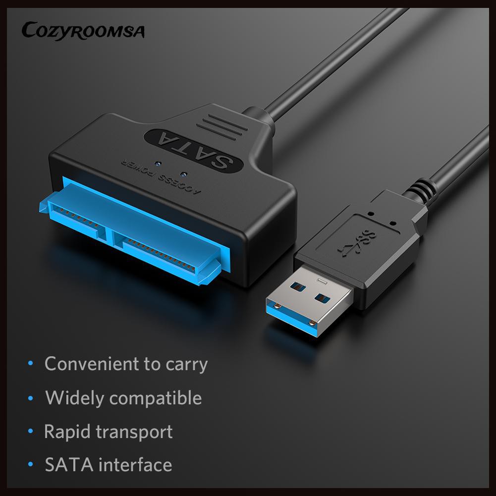 Bộ Chuyển Đổi Ổ Cứng Sata Sang Usb 3.0 2.5 Inch Sata Ssd Tiện Dụng + Phụ Kiện