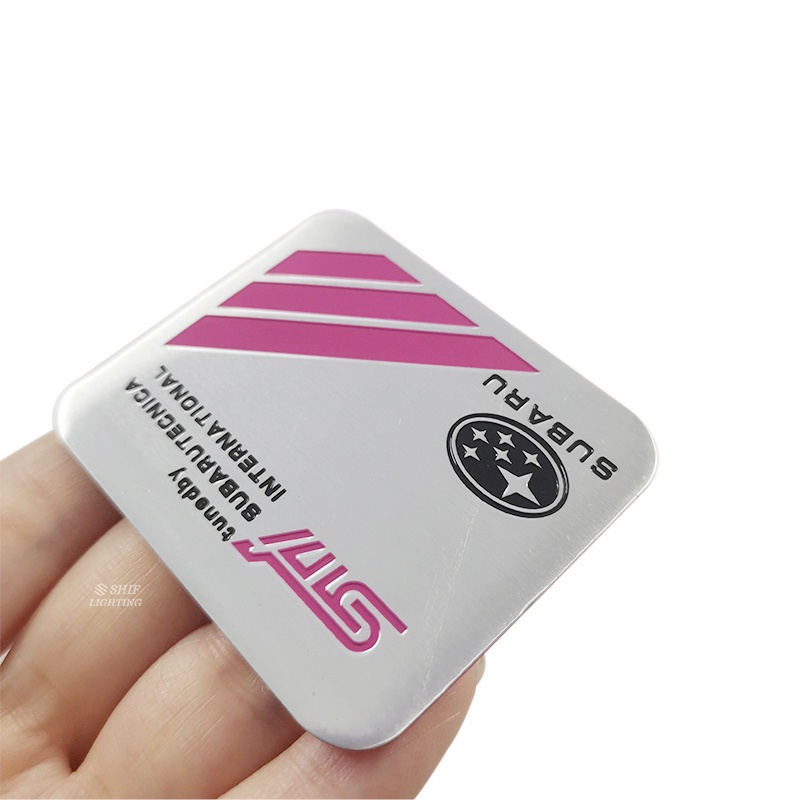 FENDER 1 Miếng Dán Logo Bằng Nhôm Trang Trí Cho Xe Hơi SUBARU STI TECNICA