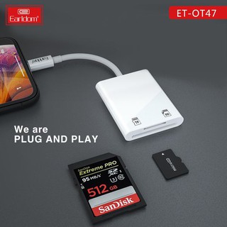 Đầu đọc thẻ nhớ otg cho iphone, ipad earldom ot47
