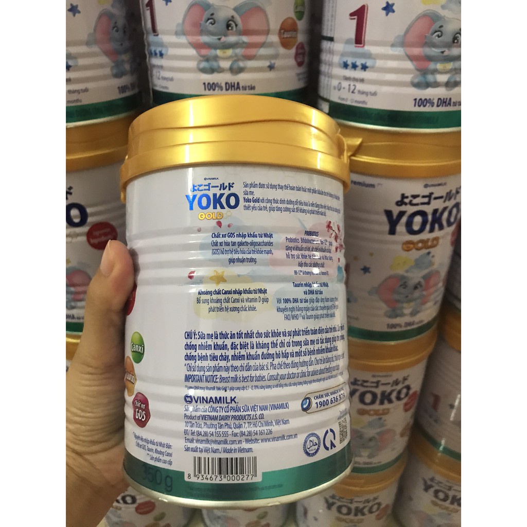 Sữa Vinamilk Yoko Gold 1 350gr cho trẻ sơ sinh date mới