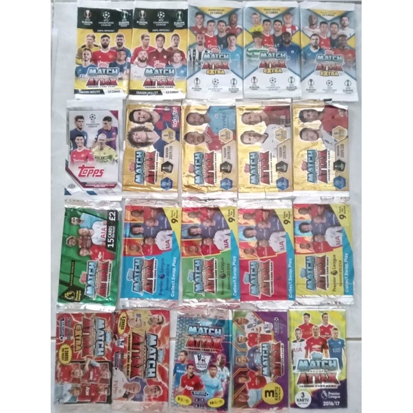 Pack custom thẻ cầu thủ match attax