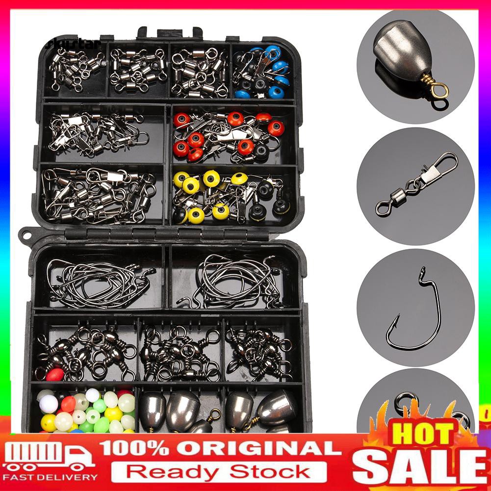 Hộp 160 Phụ Kiện Câu Cá Chuyên Nghiệp