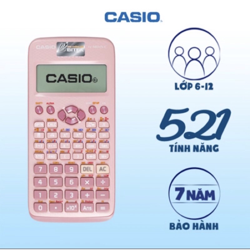 Máy Tính Casio FX-580VN X | BH 7 Năm | Phân Phối Bởi Bitex-Hàng Chính Hãng