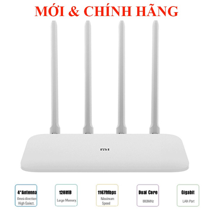 Bộ Phát Wifi Xiaomi AC 1200Mbps Quốc Tế Tiếng Anh BH 12 tháng Mi Router 4A | WebRaoVat - webraovat.net.vn