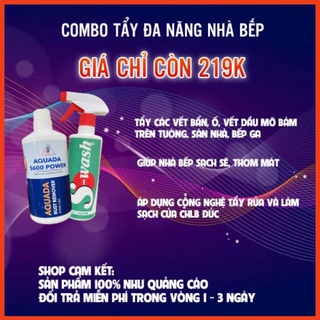 COMBO tẩy đa năng nhà bếp_ AQUADA S600 + S-WASH , giúp nhà bếp của bạn trắng sáng như mới