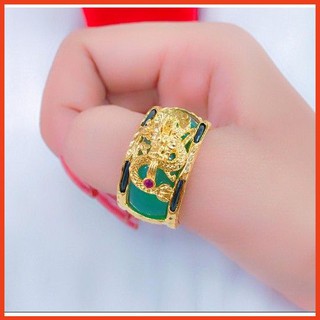 nhẫn nam đẹp khắc hình rồng nổi bật không phai không bay màu