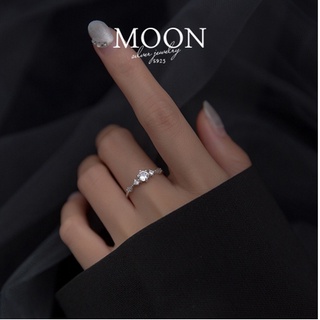 Nhẫn bạc nữ Moonsilver, nhẫn đính đá Min