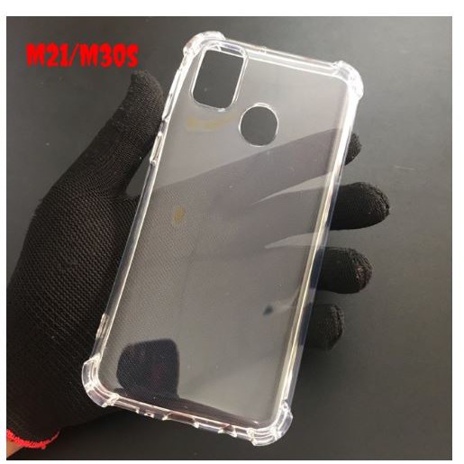 Ốp lưng chống sốc Samsung M21/ M30s loại dày cao cấp trong suốt bo 4 góc chống va đập