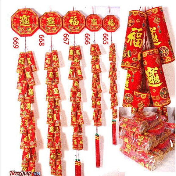 Dây pháo điện có điều khiển từ xa trang trí tết cổ truyền hàng đẹp loại 1