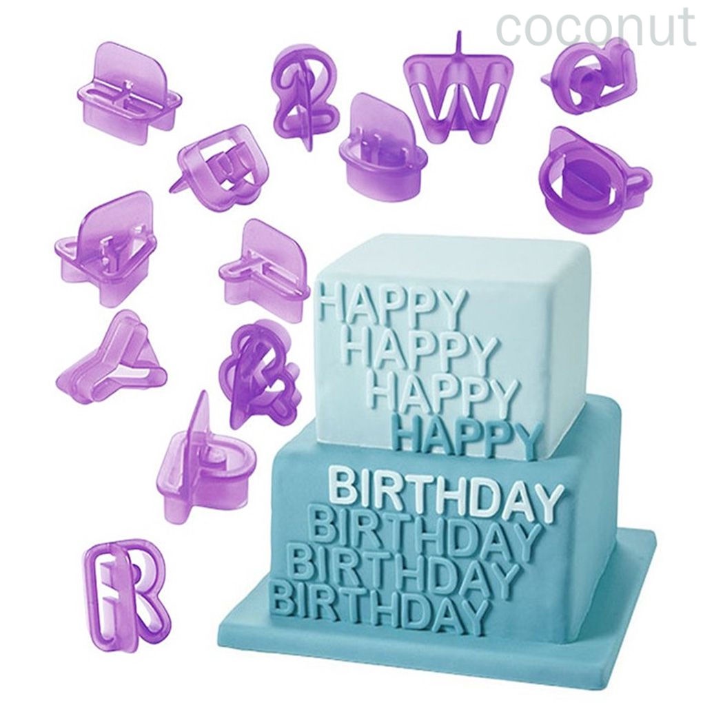 Set 40 Khuôn Nhựa Làm Bánh 26 Chữ Cái Tiếng Anh Tiện Dụng