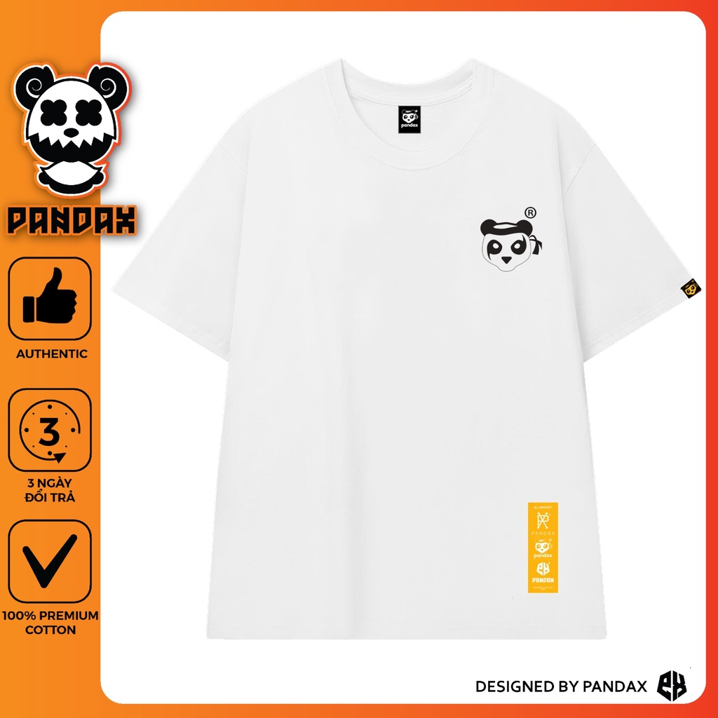 Áo thun tay lỡ PANDAX phông Unisex nam nữ Premium Cotton oversize form rộng BASIC LOGO [ Full Box ] | BigBuy360 - bigbuy360.vn