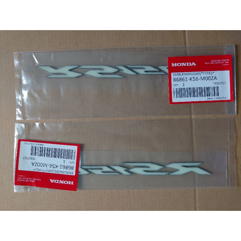 1 cặp Tem xe RS150R Malaysia, úp winner, GTR 150