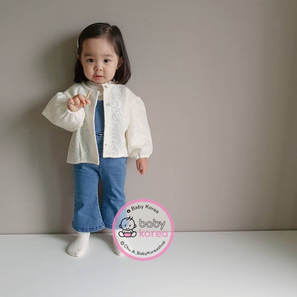 Áo cardigan cho bé Lace siêu xinh made in Korea