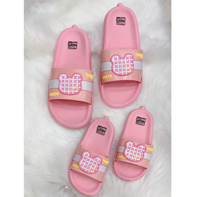 [𝐍𝐄𝐖] Dép Đôi Cho Mẹ Và Bé ,Mẫu Cho Mẹ 5 Màu Full size 36-40, Mẫu Cho Bé 5 Màu Full size 18-23