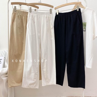 Quần kaki ống rộng Xonxen shop chất vải kaki dày dặn size s m, mã 539