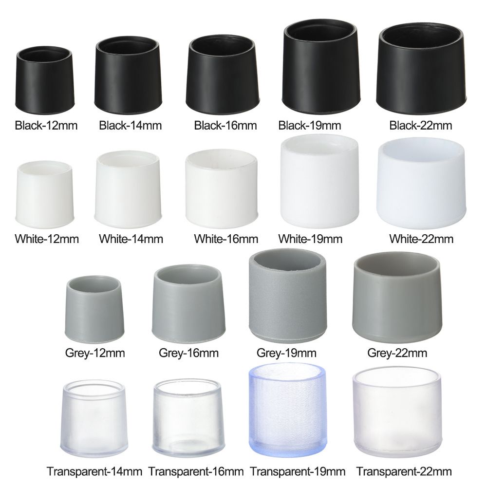 Set 10 cái bọc chân ghế bằng silicon chống trượt nhiều màu không làm trầy xước sàn