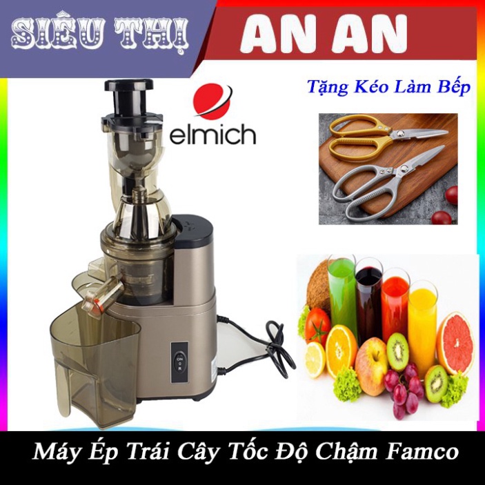 Máy ép chậm FAMCO trái cây hoa quả 9701FC CAO CẤP ép kiệt bã bảo hành 12 tháng