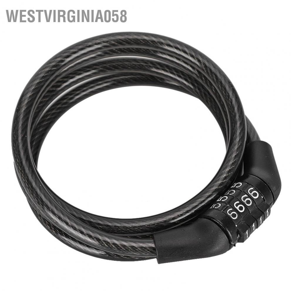 Có thể bán buôn Bike Bicycle Steel Cable Lock Anti Thief Security 4 Digit Outdoor Cycling Protect Westvirginia058 Hàng giao ngay
