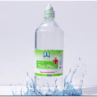 Nước muối sinh lý nacl 0,9% vĩnh phúc chai 1000ml