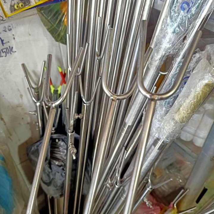 Chống Cần Câu Cá Inox 6ly Dài 1m - Chống Cần Câu Chất Lượng